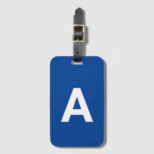 Add initial Monogram Personalised Simple Modern Luggage Tag