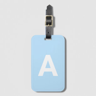 Add initial Monogram Personalised Simple Modern Luggage Tag