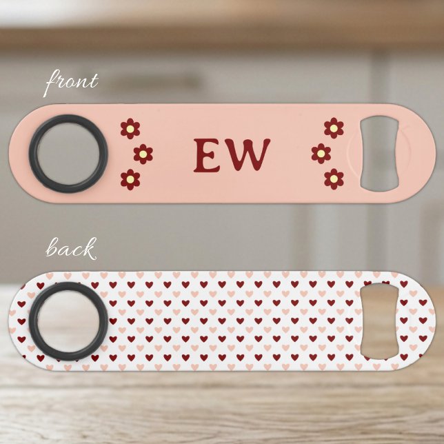 Add initials peach and burgundy (Creator Uploaded)