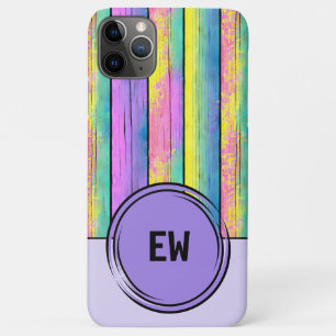 Add initials unicorn colours purple iPhone 11 pro max case