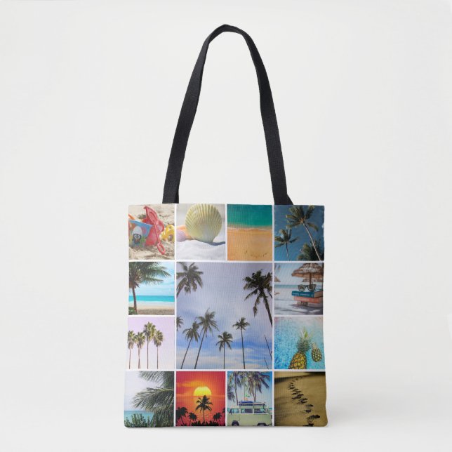 Add Instagram 13 Photo Collage Tote Bag (Front)