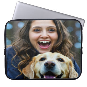Add Labrador Retriever Photo Personalise Laptop Sleeve