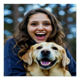 Add Labrador Retriever Photo Personalise Poster