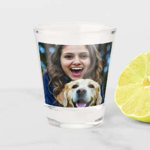 Add Labrador Retriever Photo Personalise Shot Glass