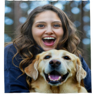 Add Labrador Retriever Photo Personalise Shower Curtain