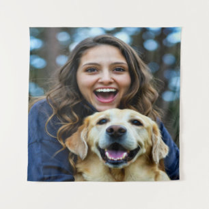 Add Labrador Retriever Photo Personalise Tapestry