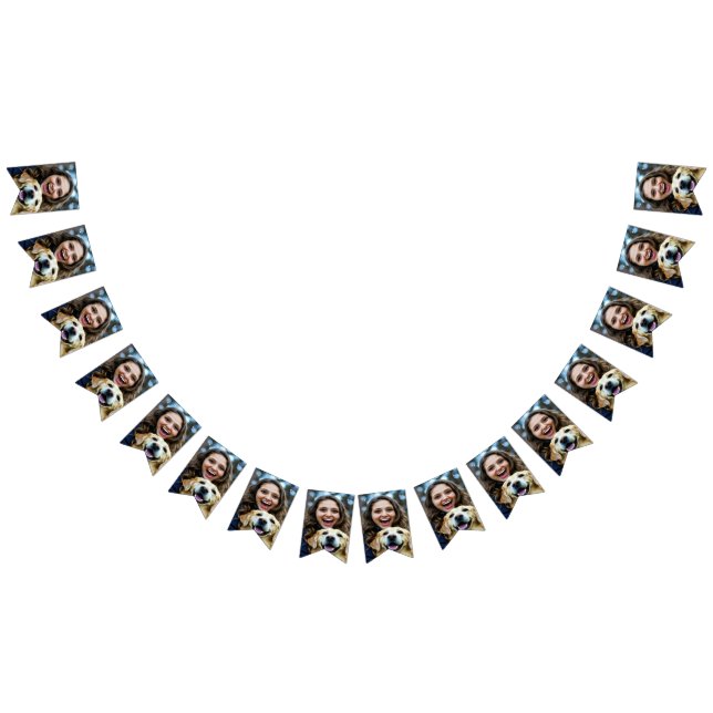 Add Labrador Retriever Photo Personalize Bunting (All)