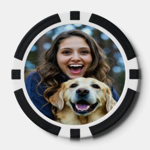 Add Labrador Retriever Photo Personalize Poker Chips