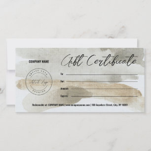 Add Logo & Art Gift Certificate Template Customise