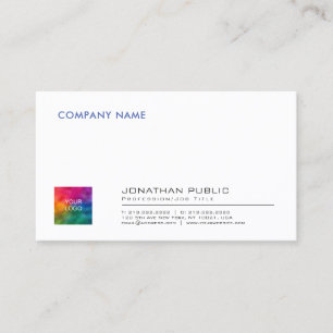 Add Logo Create Your Own Simple Corporate Template Business Card