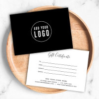 Add Logo Custom Colour Calligraphy Gift Certificat