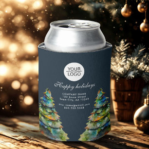 Add Logo Custom Text Christmas Tree Promotion Can Cooler