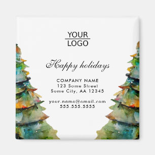 Add Logo Custom Text Christmas Tree Promotion Magnet
