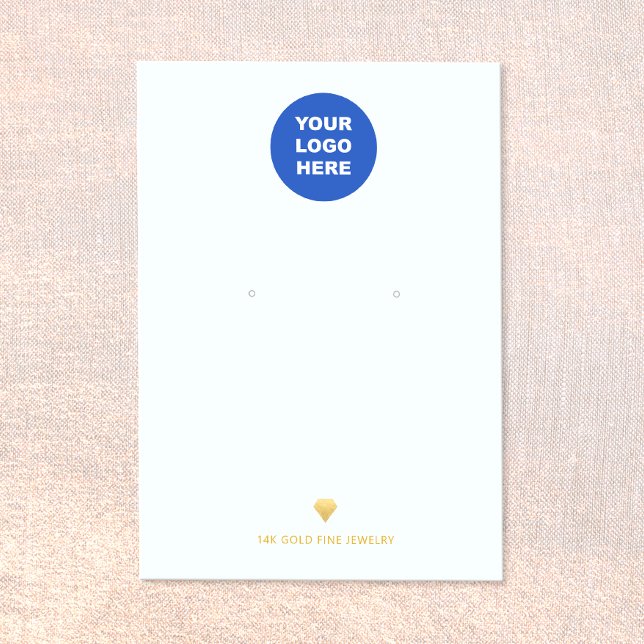 Add Logo  Earring Display Card Gold Diamond Icon (Creator Uploaded)