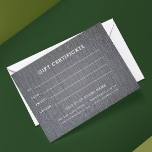 Add Logo Editable Business Gift Certificate