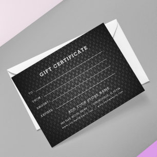 Add Logo Editable Business Gift Certificate