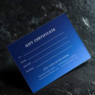Add Logo Editable Business Gift Certificate