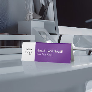 Add Logo Elegant Minimalist Simple Purple White