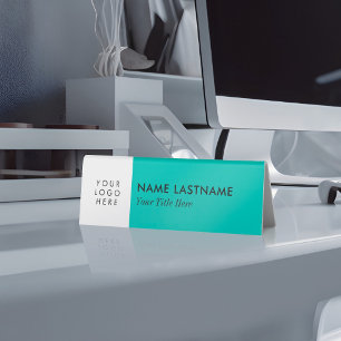 Add Logo Elegant Minimalist Simple Turquoise