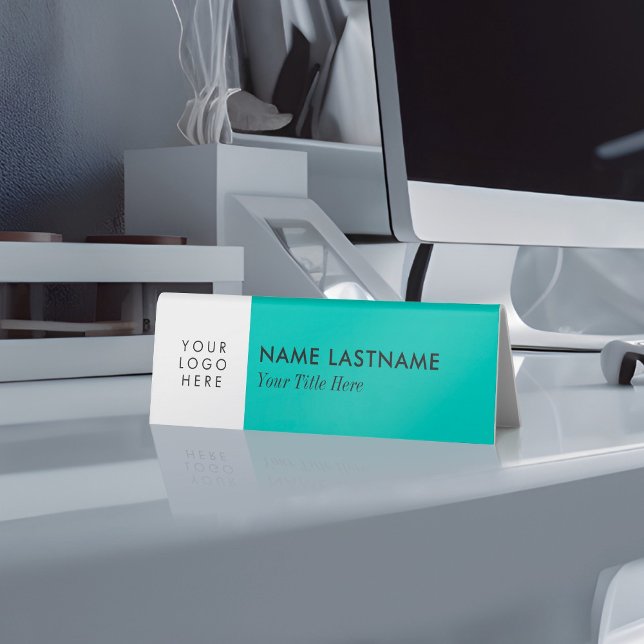 Add Logo Elegant Minimalist Simple Turquoise (Creator Uploaded)