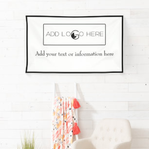 Add Logo Here Small Business Promotion  Banner