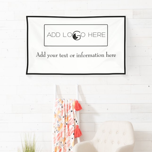 Add Logo Here Small Business Promotion  Banner (Insitu)