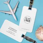 Add Logo Modern Corporate Business Custom Colours Luggage Tag<br><div class="desc">Add Logo Modern Corporate Business Custom Colours Luggage Tag that's perfect for you and your employees when travelling for work. Background colour on the front and back is editable, click "Edit" to change the colour Personalise it by replacing the placeholder text and the placeholder image with your own logo. For...</div>