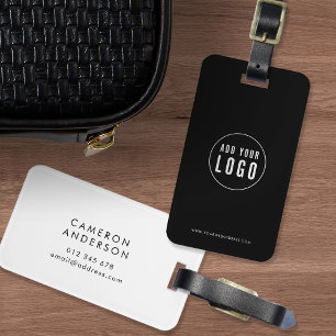 Add Logo Modern Corporate Business Custom Colours Luggage Tag