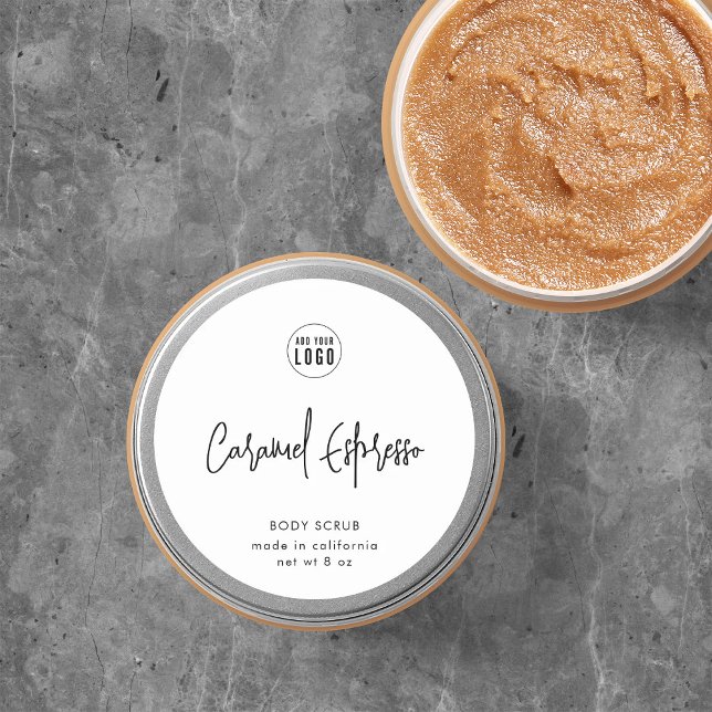 Add Logo Modern Script Minimalist Product Label (Creator Uploaded)