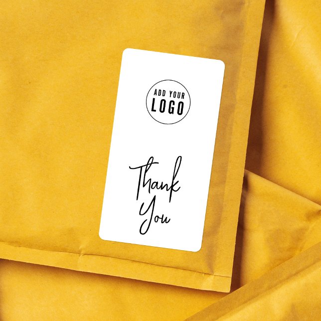 Add Logo Modern Script Thank You Packaging (Creator Uploaded)