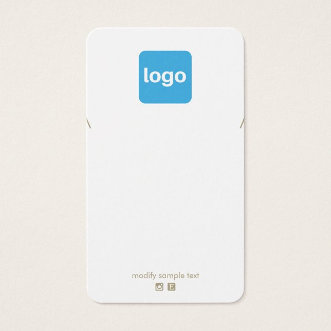  Add Logo Necklace Pendant  Display Holder  (Front)