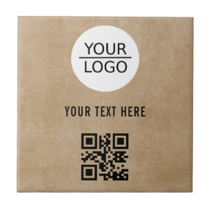 Add Logo QR Code Custom Text Promotion Ceramic Tile