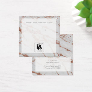 Add Logo Rose Gold Glitter Marble Earring Display