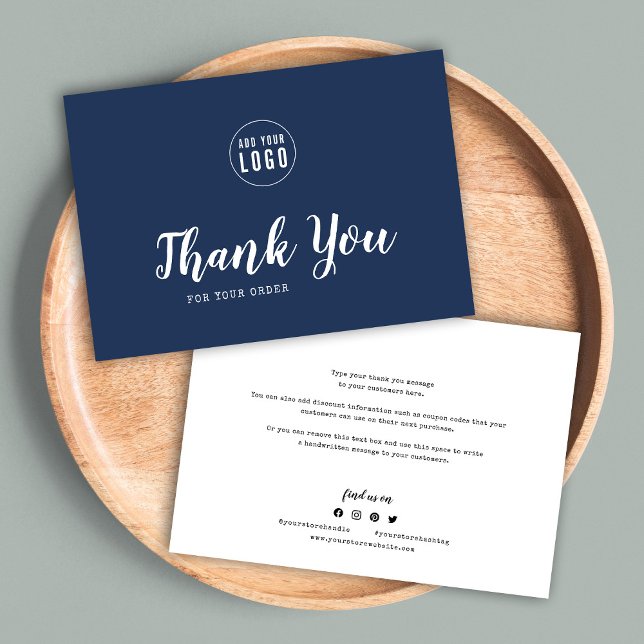 Add Logo Script and Typewriter Thank You Card (Creator Uploaded)