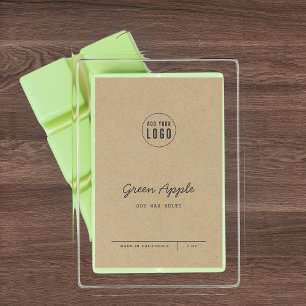 Add Logo Script Lines Kraft Product Label