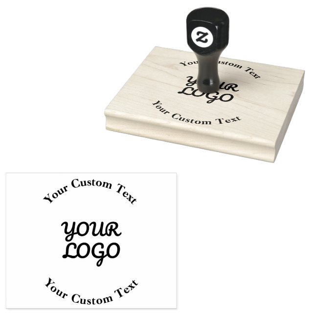 Add Logo Simple Editable Design Rubber Stamp (Stamped)