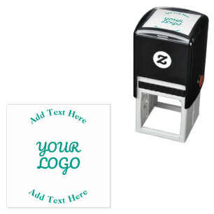 Add Logo Simple Editable Design Self-inking Stamp