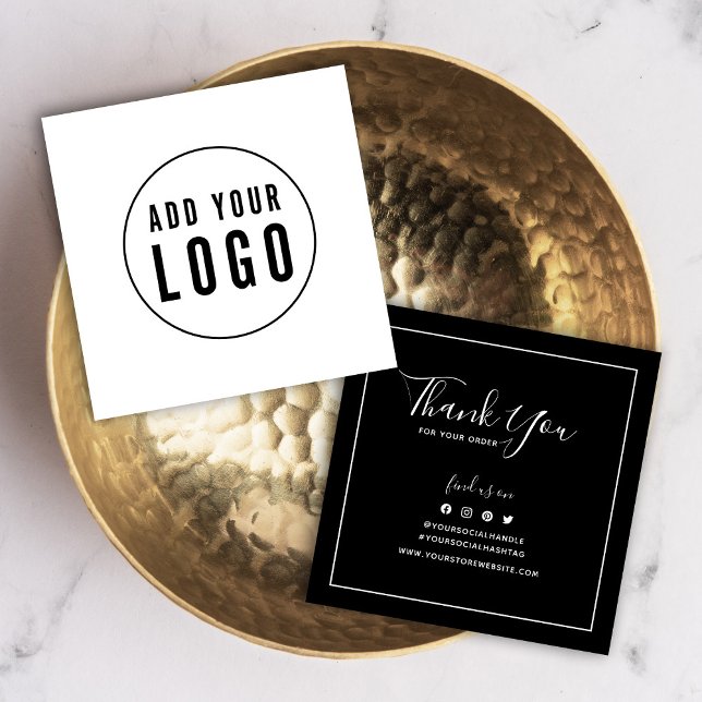 Add Logo Social Custom Colour Thank You Insert (Creator Uploaded)