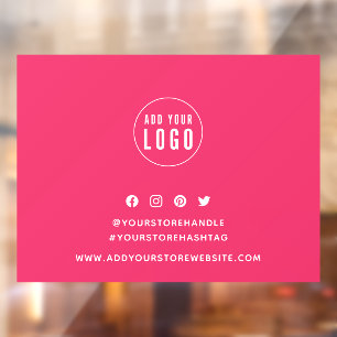 Add Logo Social Media Editable Background