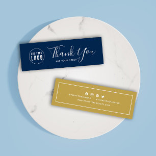 Add Logo Social Media Thank You Editable Colour