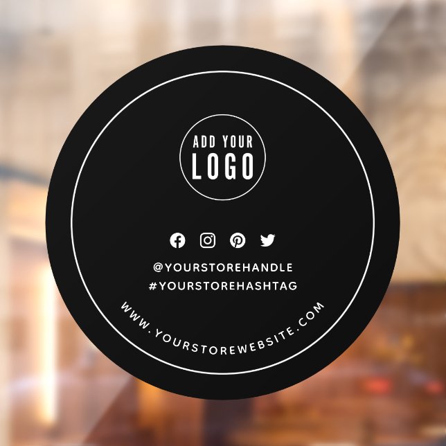 Add Logo Social Media White Border Custom Colour (Sheet 2)