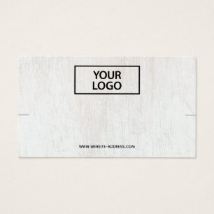 Add Logo Weathered White Wood Bracelet Display