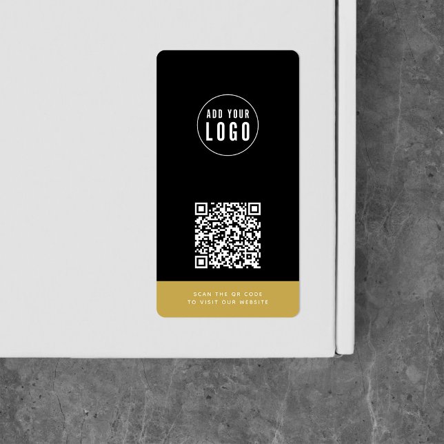 Add Logo & Website QR Code Custom Contrast Colours (Creator Uploaded)