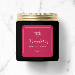 Add Logo White Border Editable Color Product Label