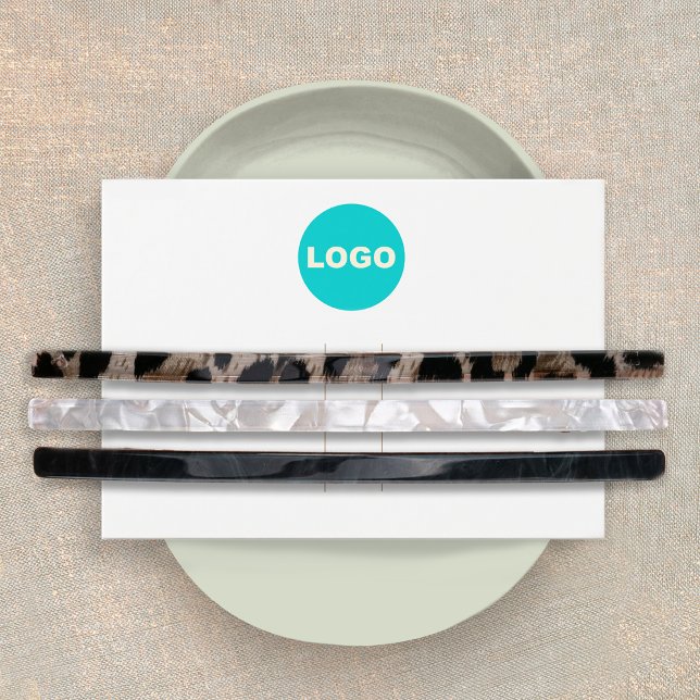  Add Logo White Hair Barrette Clip Display  (Creator Uploaded)