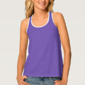 Add Monogram Initial Name Text Womens Blue Purple Singlet (Front)