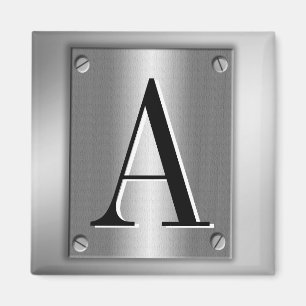 Add Monogram On Metal Look With Screws Magnet