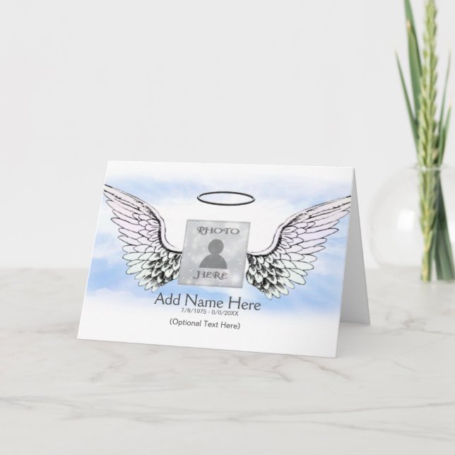 Add Name and Photo Memorial Card (Front)