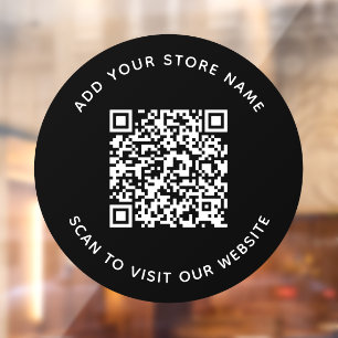 Add Name and Your Website QR Code Custom Colour