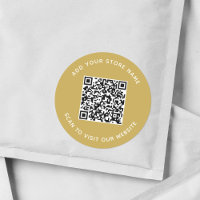 Add Name and Your Website QR Code Custom Colour